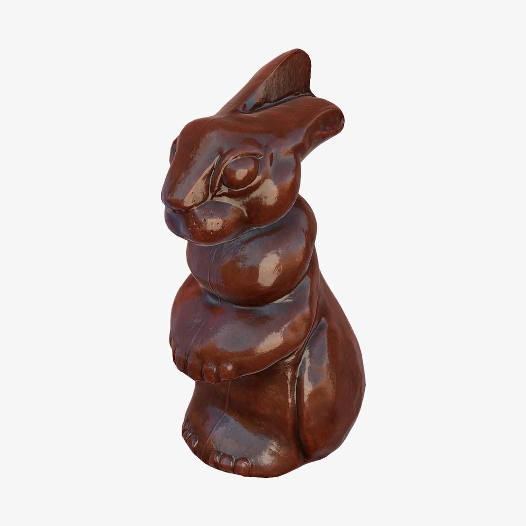 Chocolate Bunny 3d Model