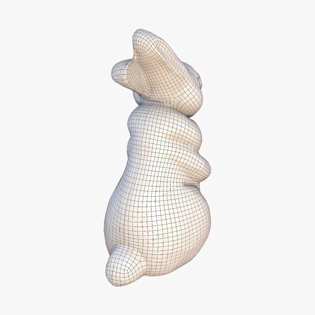 Chocolate Bunny 3d Model
