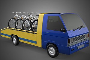 3D BICYCLE MOUNTAIN BIKE MTB TRAIL TOW TRUCK FLATBED TOWING PICK UP