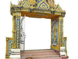 3D thailand temple gate