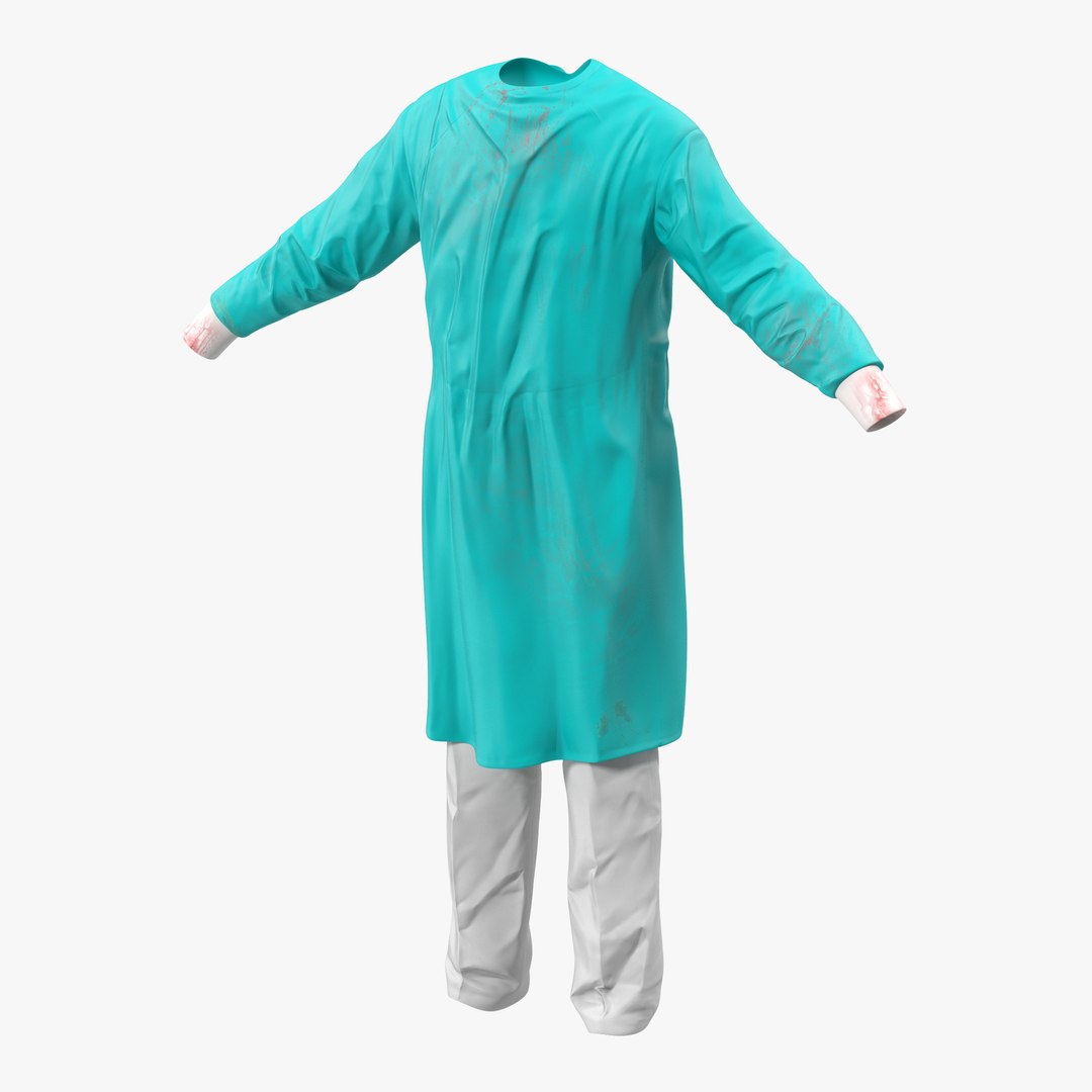 Surgeon Dress 6 3D Model 3D model preview