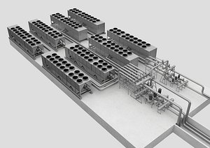 condenser cooling 3D model