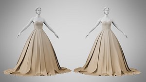 3D model Dress 47 Grullo