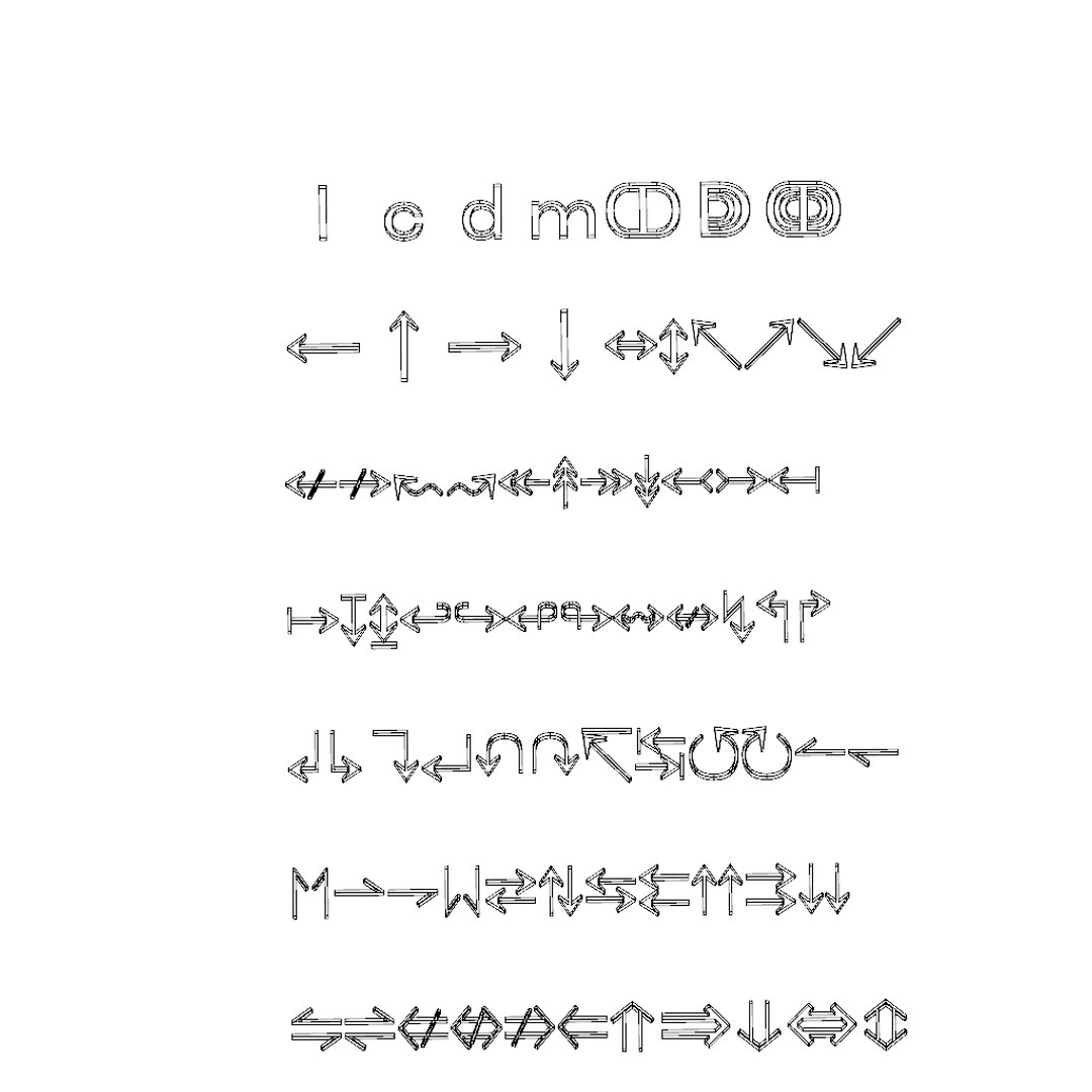 3D Symbols Set10 Cg Cad Model - TurboSquid 1208354