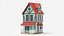 Stylized House Low Poly 3D Model 01
