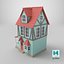 Stylized House Low Poly 3D Model 01