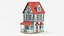 Stylized House Low Poly 3D Model 01