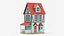 Stylized House Low Poly 3D Model 01