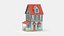 Stylized House Low Poly 3D Model 01