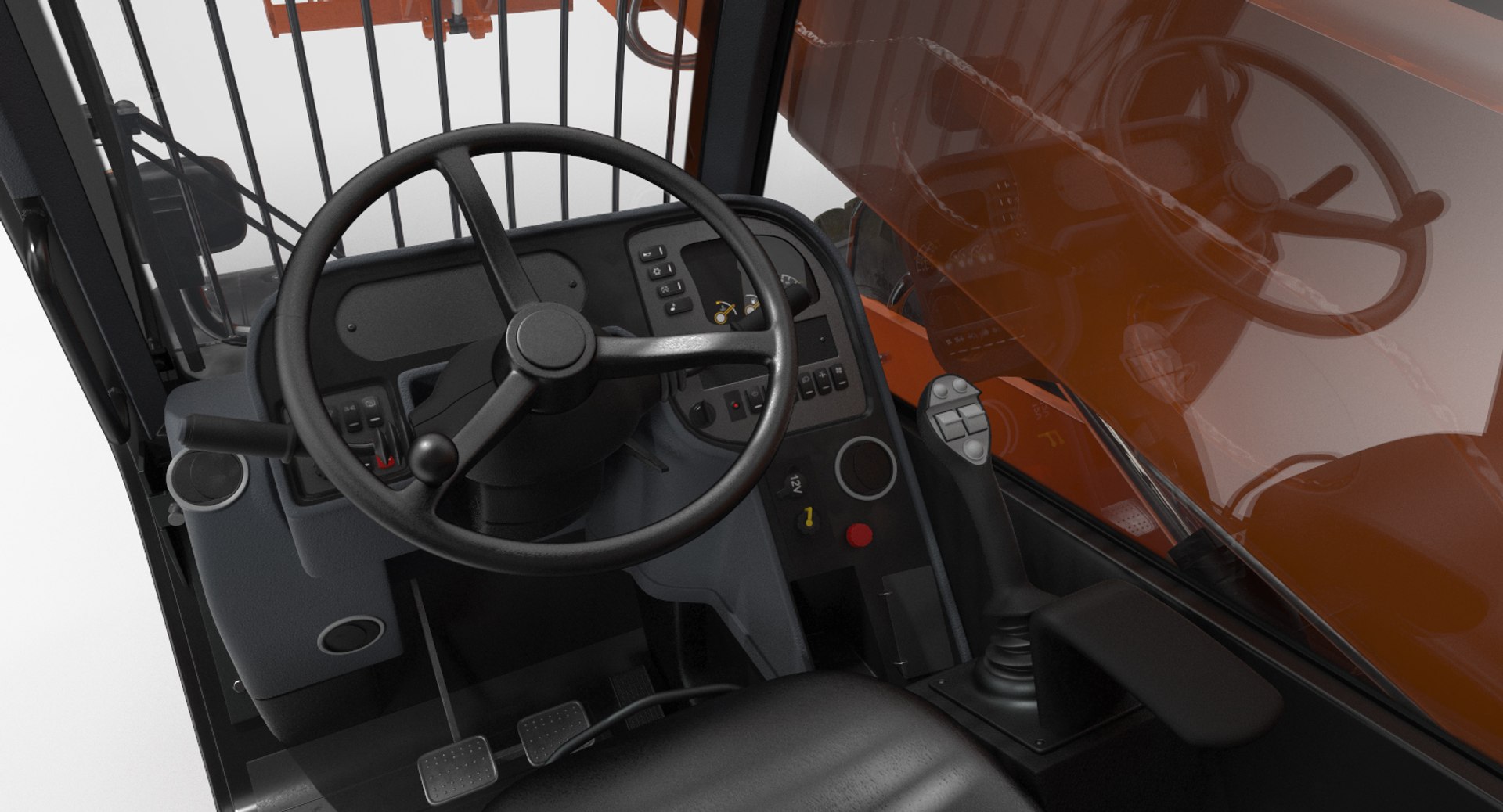 Telescopic telehandler forklift generic 3D model - TurboSquid 1408269