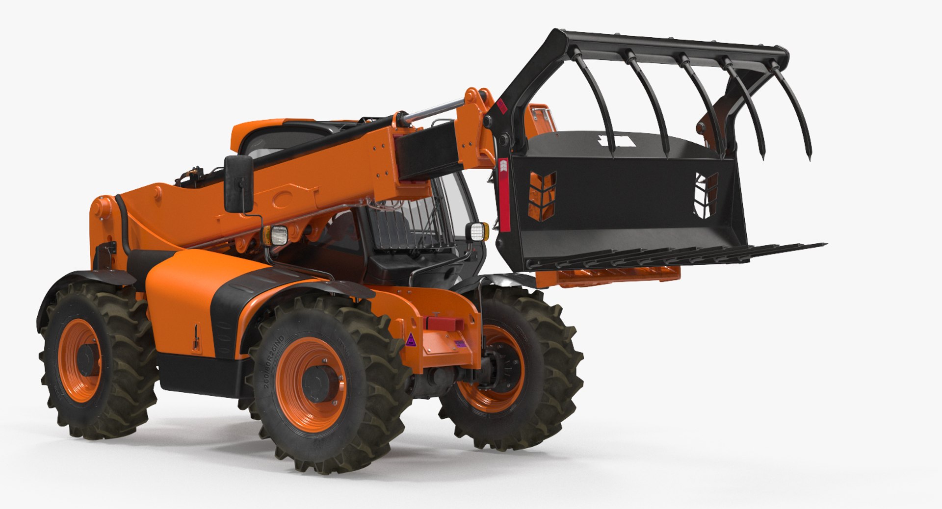 Telescopic telehandler forklift generic 3D model - TurboSquid 1408269