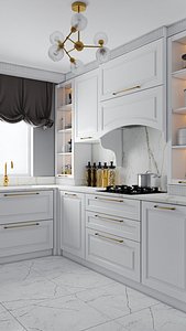 3D KA White Kitchen