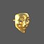 Guy Fawkes mask Golden