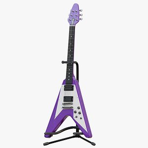 Epiphone Flying V Metallic Purple PBR model