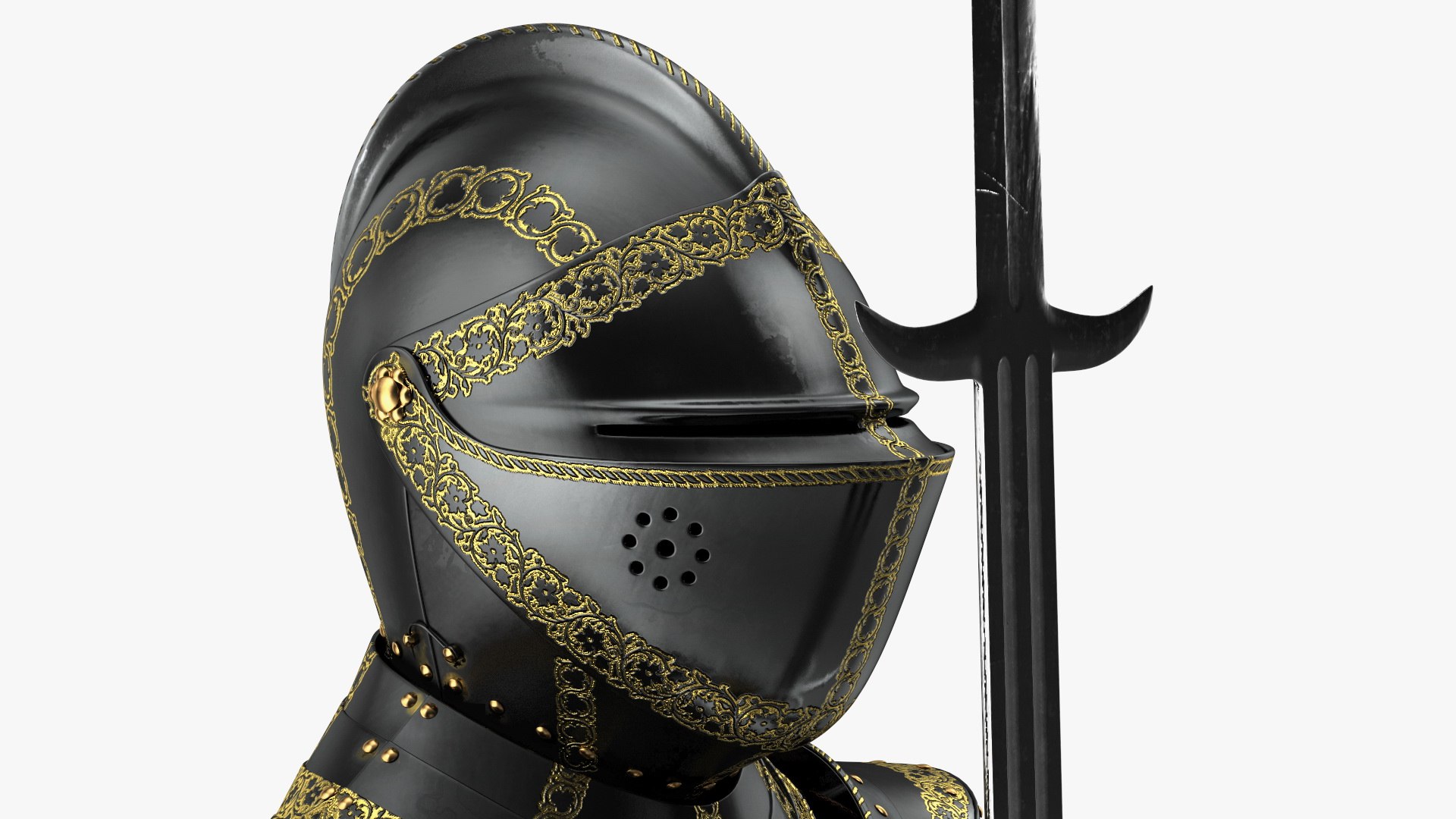 Medieval Knight Black Gold Full Armor Holding Zweihander Pose 3D model https://p.turbosquid.com/ts-thumb/PQ/tG169h/IG/medievalknightblackgoldfullarmorholdingzweihanderpose3dmodel012/jpg/1640620763/1920x1080/fit_q87/872304dacdfd4de4b1d089772c3d66376b03acea/medievalknightblackgoldfullarmorholdingzweihanderpose3dmodel012.jpg