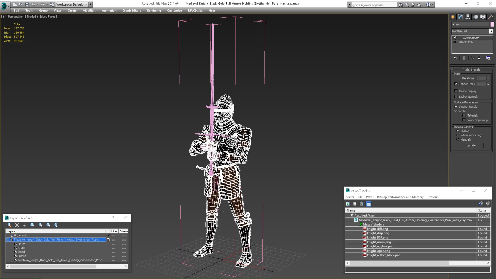 Medieval Knight Black Gold Full Armor Holding Zweihander Pose 3D model https://p.turbosquid.com/ts-thumb/PQ/tG169h/pm/medievalknightblackgoldfullarmorholdingzweihanderpose3dmodel026/jpg/1640620807/1920x1080/fit_q87/0ab03b22d4b00385eb2b71e7e4c9584dbd6bd5c1/medievalknightblackgoldfullarmorholdingzweihanderpose3dmodel026.jpg