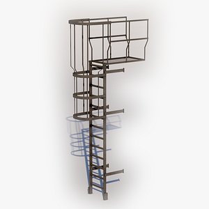 3D Rooftop Stairs07