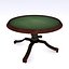 Mesa de póquer antigua con base de pistola Gatling