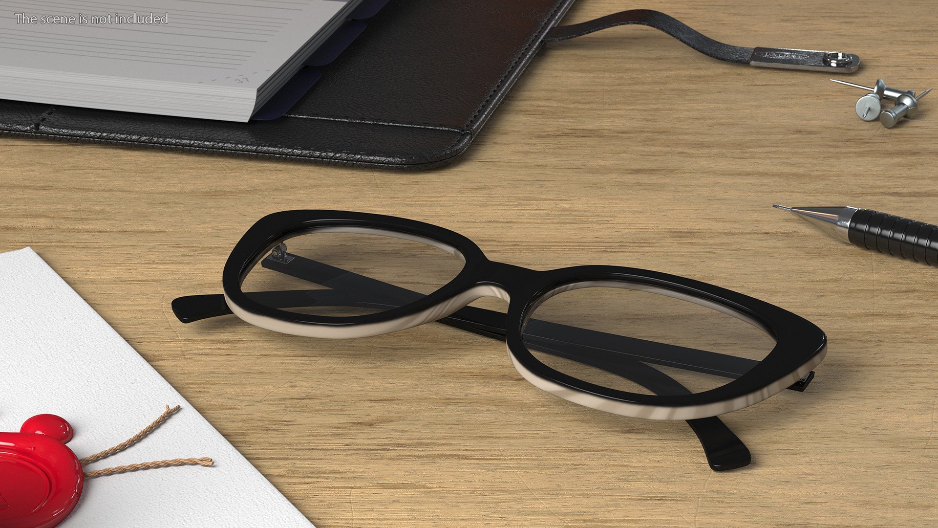 3D Reading Glasses Folded Model - TurboSquid 2263656