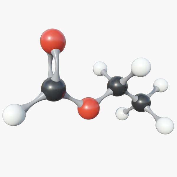 Ethyl Formate Molecule With PBR 4K 8K 3D model