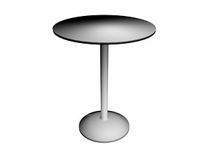 tall table 3d model