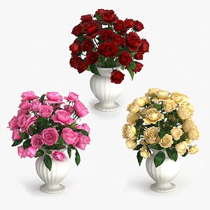 Rose Bouquet 3D model