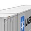 53 ft Shipping ISO Container White 3D Model