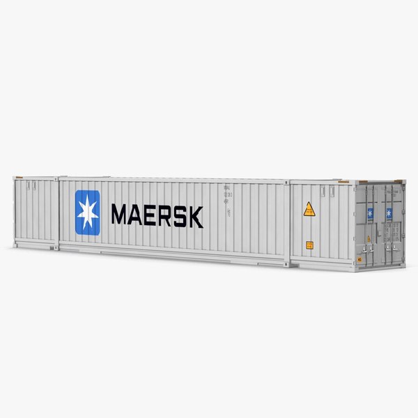3d model of 53 ft shipping iso container