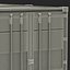 53 ft Shipping ISO Container White 3D Model