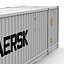 53 ft Shipping ISO Container White 3D Model