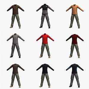 Mens Clothing Collection 3 3D model