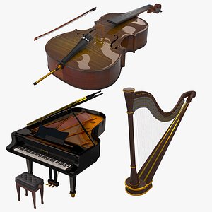Cello Grand Piano and Harp