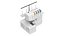 Heavy Duty Metal Frame Overlock Machine