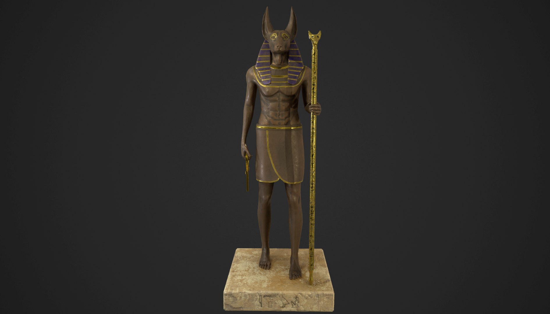 3D Anubis Statue - TurboSquid 1413274