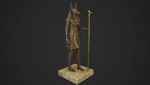 3D anubis statue