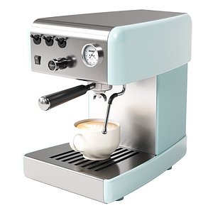 3D Espresso Coffee Machine 07