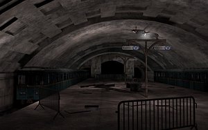 metro station 3D model