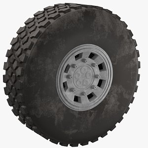 tire dust truck 3D model