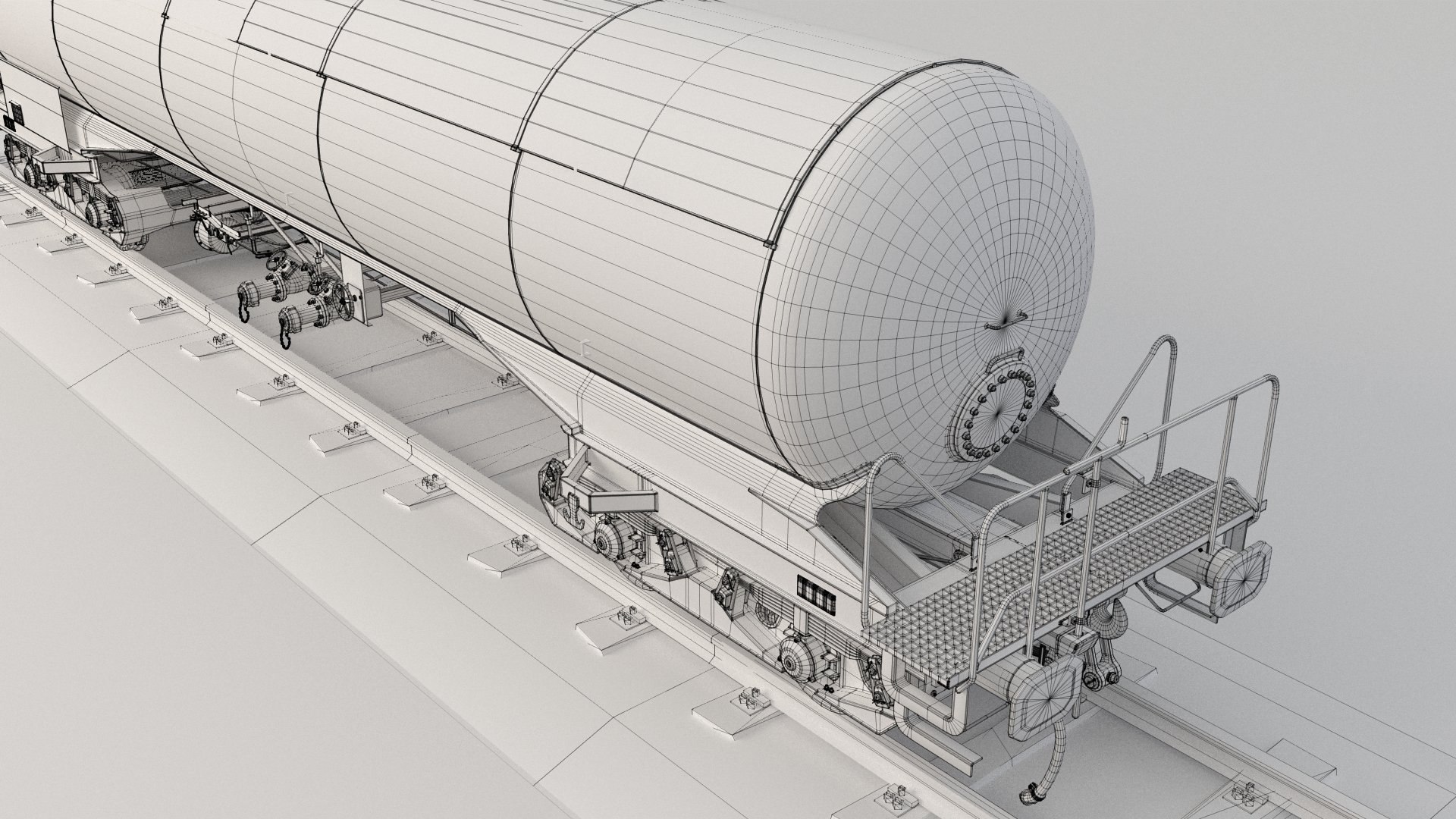 Train Tank Tanker Model - TurboSquid 1524269
