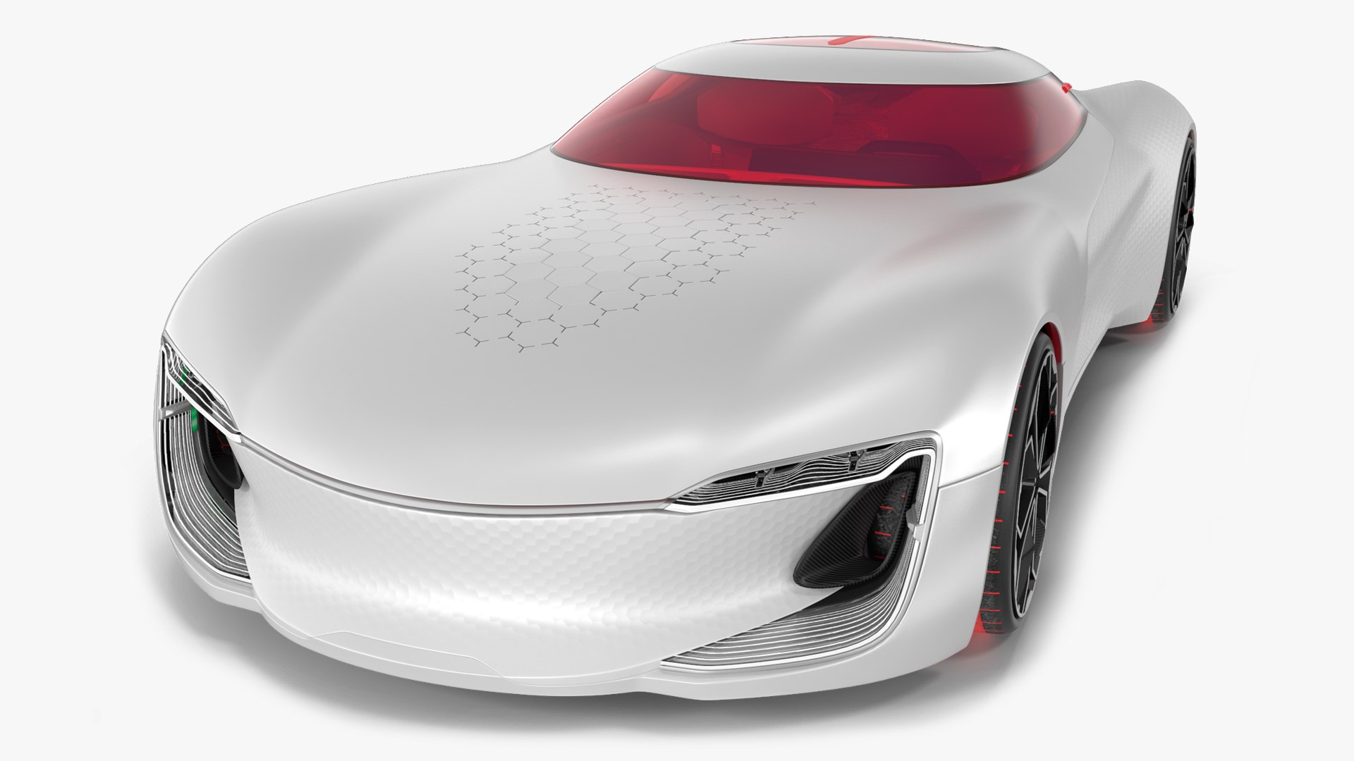 Two Seater Electric Concept Car 3D model preview