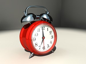 classic alarm clock 3d model