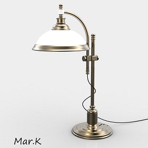 brass table lamp klara 3d obj