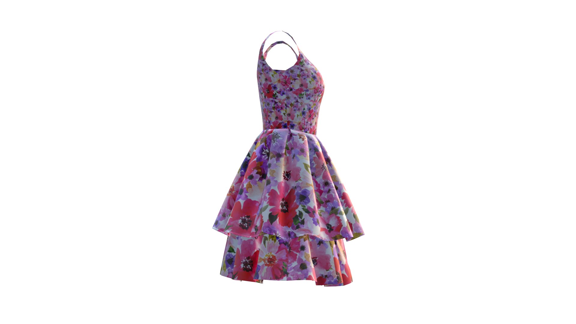 lipsy 3d flower dress
