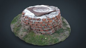 Sewer with bricks