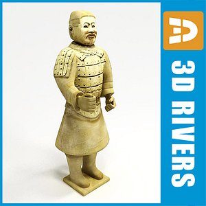 statue standing terracotta di 3ds
