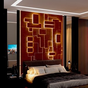 3D model Decorative panel on the wall