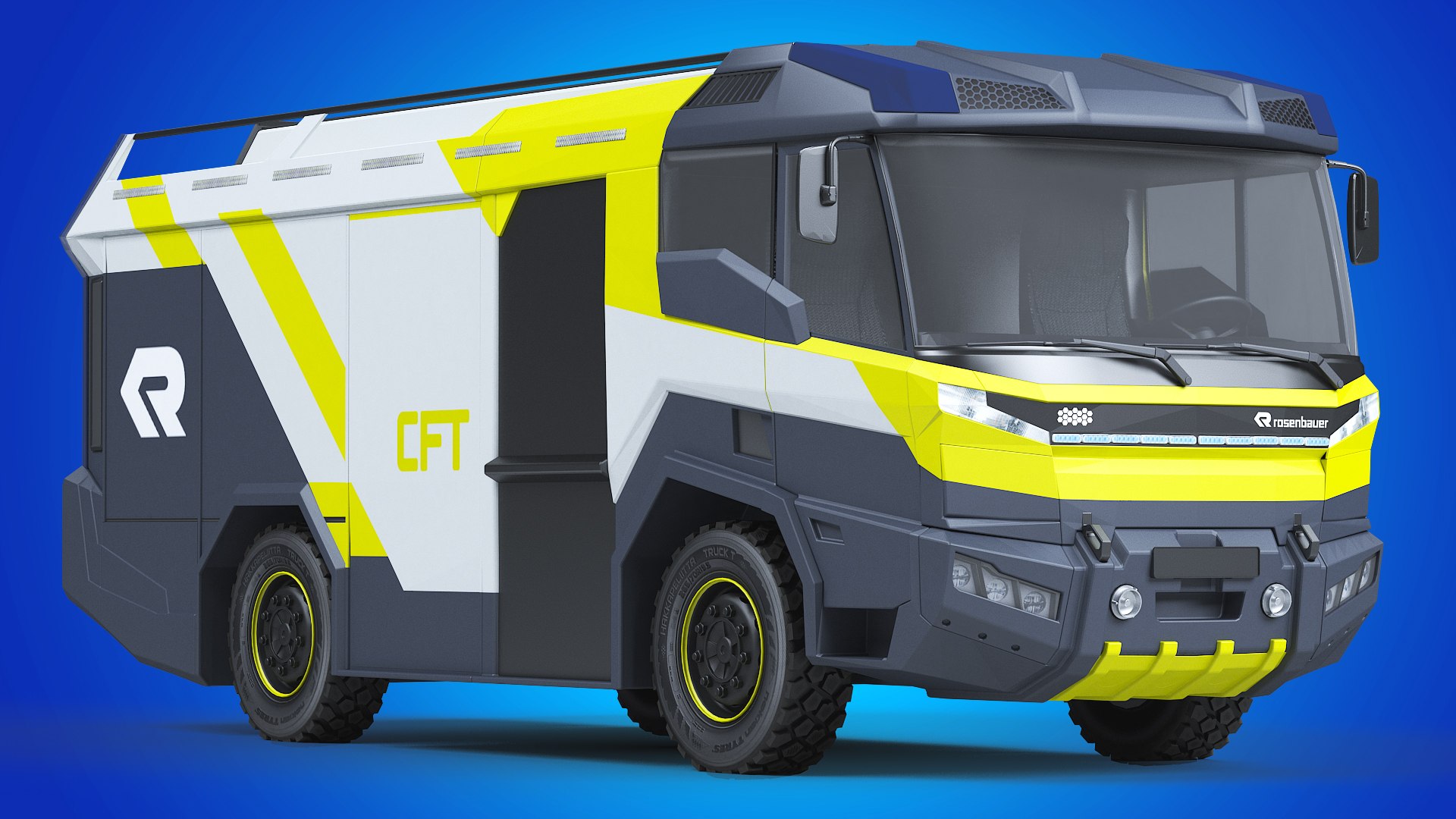 3D Rosenbauer Electric Fire Truck - TurboSquid 1733774