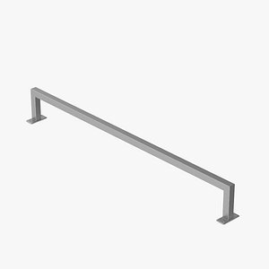 Wall Mounted Cloth Rack Silver