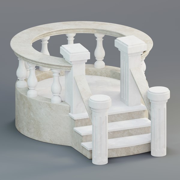 architectural balcony 3d model
