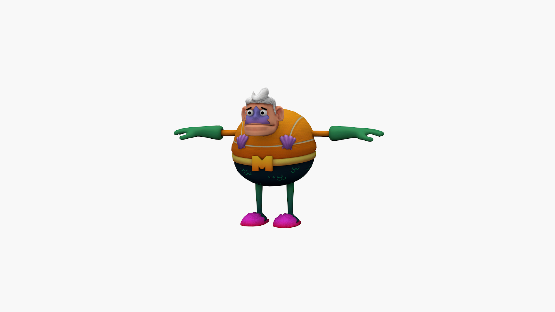 3D Mermaid Man - TurboSquid 1837122